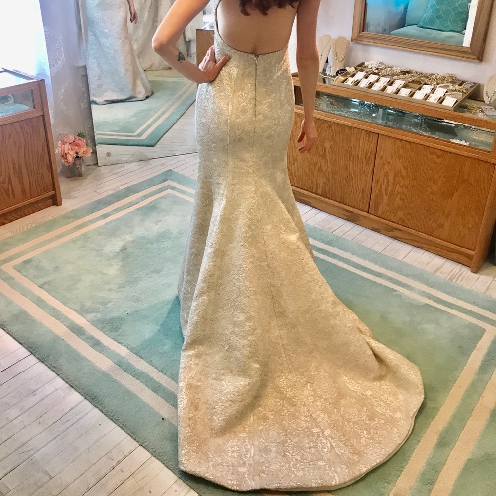 COOL Silver & Ivory Wedding Dress!
